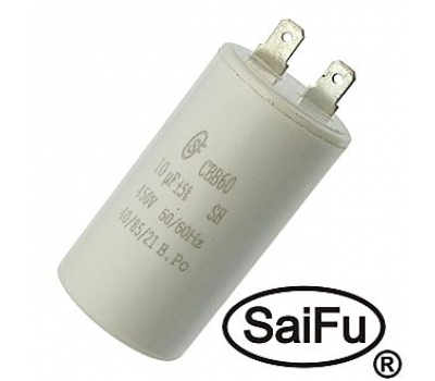 Конденсатор: CBB60 10uF 450V (SAIFU) Конденсатор: CBB60 10uF 450V (SAIFU)