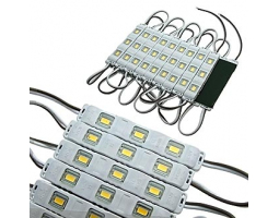 Светодиодный модуль: 5730 3LED LENS 12V 0.96W W-W IP65 Светодиодный модуль: 5730 3LED LENS 12V 0.96W W-W IP65