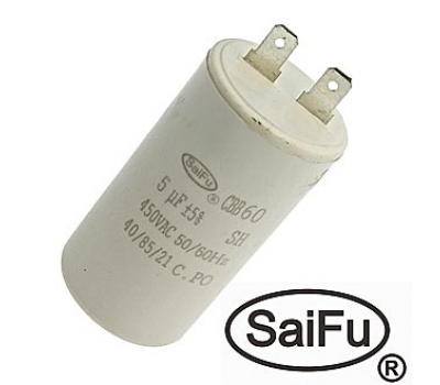 Конденсатор: CBB60 5uF 450V (SAIFU) Конденсатор: CBB60 5uF 450V (SAIFU)