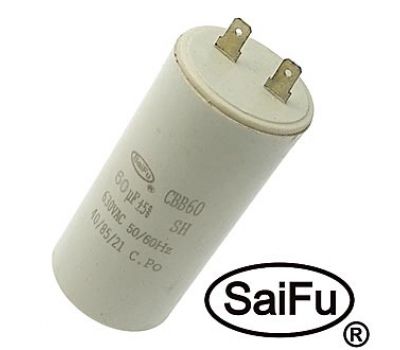 Конденсатор: CBB60 60uF 630V (SAIFU) Конденсатор: CBB60 60uF 630V (SAIFU)