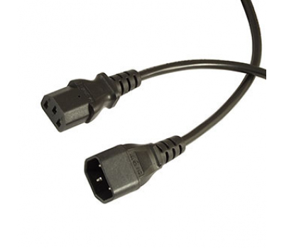 Сетевой шнур: ПВС-АП C13C14 3х0.75 1.8м(ч)