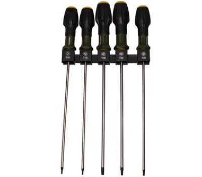 Отвертки TORX с отверстием 250мм 5шт (726105) Отвертки TORX с отверстием 250мм 5шт (726105)