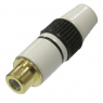 Разъем: 7-0221 / RCA jack gold black                      