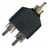 Разъем переходной: 7-0177 / RCA plug-2RCA jack                       