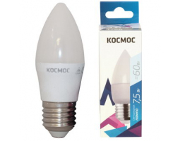 Лампа светодиодная: Космос LkecLED7.5wCNE2745                         