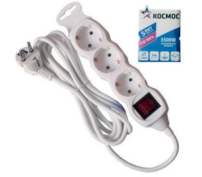 Удлинитель: Космос YKsm3m-3g-Z-V(K)