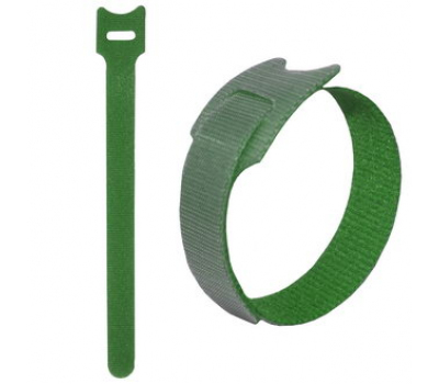 Хомут: липучка 150х12 мм, зеленый (100шт)