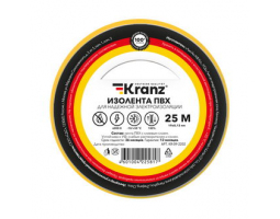 Изолента: KR-09-2202  0.13х19 желтая                