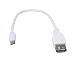 Компьютерный шнур: USB2.0 A(f)-micro USB B(m) W 0.2m                 