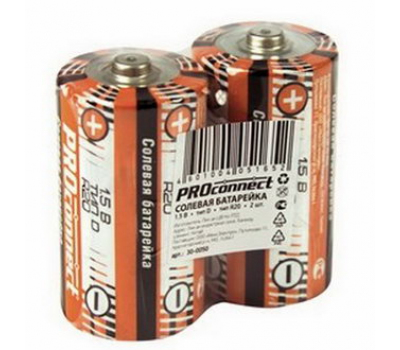 Батарейка: 30-0050 Солевая батарейка D(R20)
