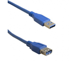 Компьютерный шнур: USB3.0 A(m)-USB A(f) Bl 1.8m                      