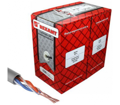 Витая пара: 01-0026 U/UTP 5e PVC 2PR 24AWG 305м