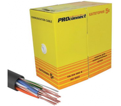 Витая пара: 01-0045-3 U/UTP 5e PE 4PR24AWG 305м
