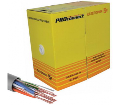 Витая пара: 01-0048-3 U/UTP 5 PVC 4PR 26AWG305м Витая пара: 01-0048-3 U/UTP 5 PVC 4PR 26AWG305м
