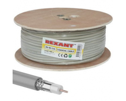 Кабель коаксиальный: 01-2021 RG-8X 75% 100м серый                      