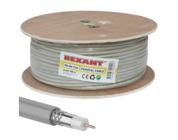 Кабель коаксиальный: 01-2021 RG-8X 75% 100м серый                      