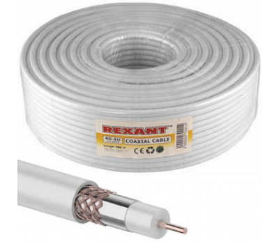 Кабель коаксиальный: 01-2223 RG-6U+Cu 75% 100м(б) Кабель коаксиальный: 01-2223 RG-6U+Cu 75% 100м(б)
