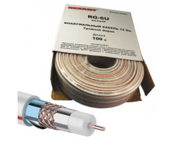 Кабель коаксиальный: 01-2241 RG-6U+Cu 90% 100м(б)                      