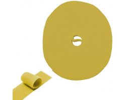 Хомут: лента-липучка 5м х 20мм, желтая                   