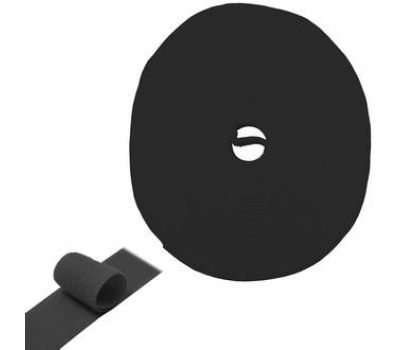 Хомут: лента-липучка 5м х 20мм, черная