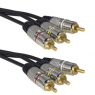 Аудио/Видео шнур: 3 RCA - 3 RCA GM 1.5m                             