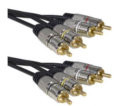 Аудио/Видео шнур: 4 RCA - 4 RCA GM 3m