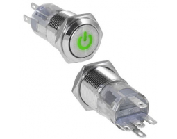 Кнопка антивандальная: LAS2GQF-11DT/G/N on-(on) Кнопка антивандальная: LAS2GQF-11DT/G/N on-(on)