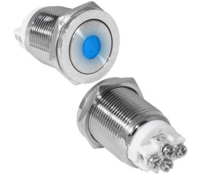 Кнопка антивандальная: GQ19PF-10ZD/B/N off-on Кнопка антивандальная: GQ19PF-10ZD/B/N off-on