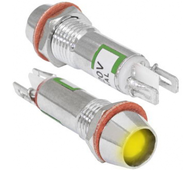 Светодиод в корпусе: L-615-Y 220v (8mm) Светодиод в корпусе: L-615-Y 220v (8mm)