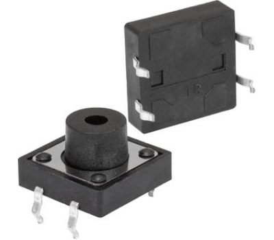Кнопка тактовая: KAN1211-0751B с/отв 12x12x7 mm