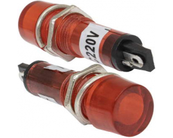 Неоновая лампа в корпусе: N-804-R  220V                                     