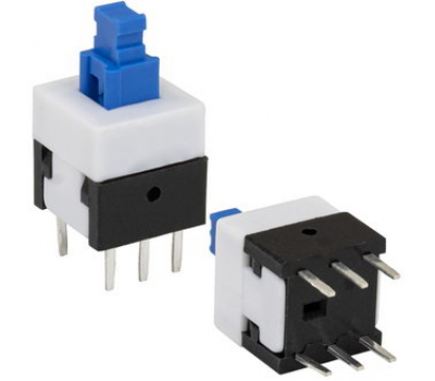 Кнопка миниатюрная: PB22E08 с фиксацией 8x8x13 mm Кнопка миниатюрная: PB22E08 с фиксацией 8x8x13 mm