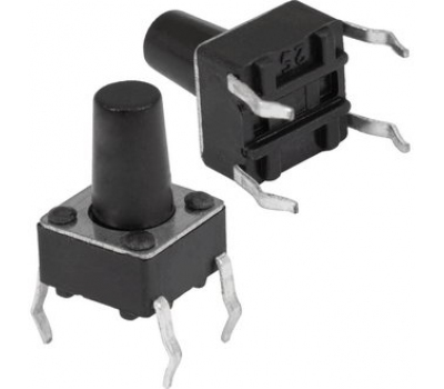 Кнопка тактовая: KAN0611-0901B 6x6x9 mm Кнопка тактовая: KAN0611-0901B 6x6x9 mm