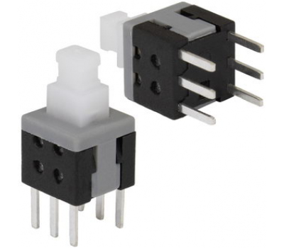 Кнопка миниатюрная: PB22E06 без фиксации 6x6x10 mm Кнопка миниатюрная: PB22E06 без фиксации 6x6x10 mm