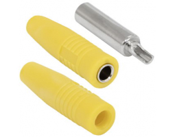Клемма: Z041 4mm Cable jack YELLOW                        