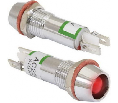 Светодиод в корпусе: L-615-R 220v (8mm) Светодиод в корпусе: L-615-R 220v (8mm)