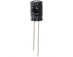 Конденсатор: 2.2 UF 450V 105*C 8*12 (JWCO) Конденсатор: 2.2 UF 450V 105*C 8*12 (JWCO)