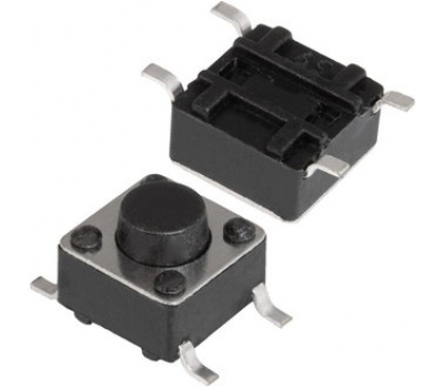 Кнопка тактовая: KAN0642-0501B 6x6x5 mm SMD Кнопка тактовая: KAN0642-0501B 6x6x5 mm SMD