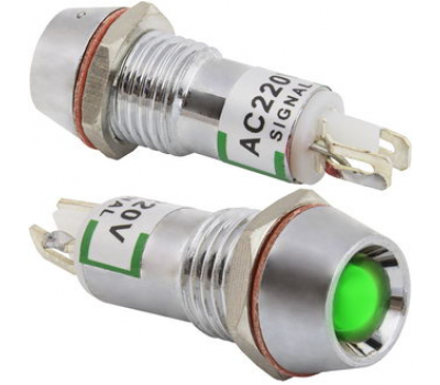 Светодиод в корпусе: L-616-G 220v (10mm) Светодиод в корпусе: L-616-G 220v (10mm)