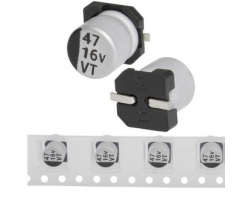 Конденсатор: 47 uF 16 V 105C 5*5.4 VT Конденсатор: 47 uF 16 V 105C 5*5.4 VT