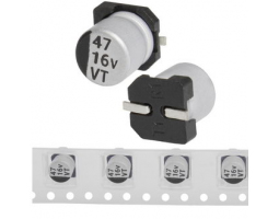 Конденсатор: 47 uF 16 V 105C 5*5.4 VT Конденсатор: 47 uF 16 V 105C 5*5.4 VT