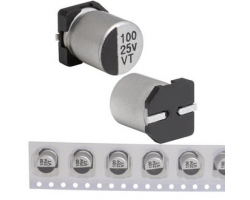 Конденсатор: 100 uF 25 V 105C 6.3*7.7 VT Конденсатор: 100 uF 25 V 105C 6.3*7.7 VT