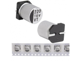 Конденсатор: 220 uF 16 V 105C 6.3*7.7 VT Конденсатор: 220 uF 16 V 105C 6.3*7.7 VT