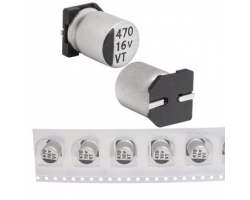 Конденсатор: 470 uF 16 V 105C 8*10.5 VT Конденсатор: 470 uF 16 V 105C 8*10.5 VT