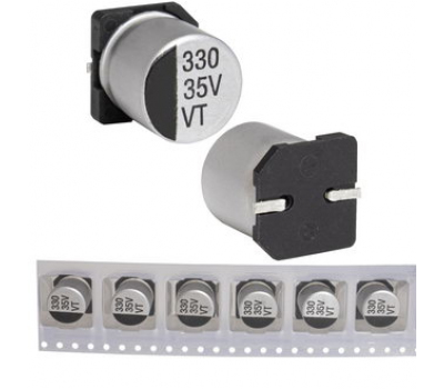 Конденсатор: 330 uF 35 V 105C 10*10.5 VT Конденсатор: 330 uF 35 V 105C 10*10.5 VT