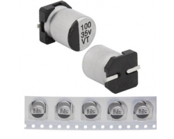 Конденсатор: 100 uF 35 V 105C 6.3*7.7 VT Конденсатор: 100 uF 35 V 105C 6.3*7.7 VT