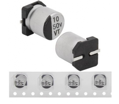 Конденсатор: 10 uF 50 V 105C 5*5.4 VT Конденсатор: 10 uF 50 V 105C 5*5.4 VT