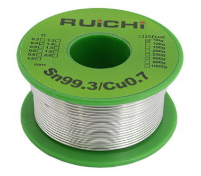 Припой: Sn99.3/Cu0.7 d1.0mm 50g Припой: Sn99.3/Cu0.7 d1.0mm 50g