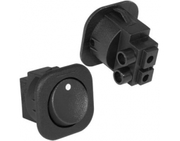 Переключатель: RS-101-7C on-off черный Переключатель: RS-101-7C on-off черный