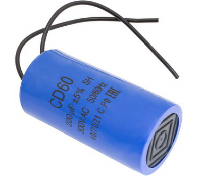 Конденсатор: CD60 200uF 300V WIRE